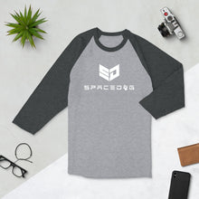 Load image into Gallery viewer, The Spacedog logo - 3/4 sleeve raglan shirt