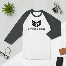 Load image into Gallery viewer, The Spacedog logo - 3/4 sleeve raglan shirt