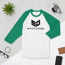 Load image into Gallery viewer, The Spacedog logo - 3/4 sleeve raglan shirt