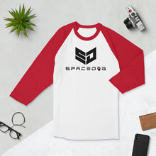 Load image into Gallery viewer, The Spacedog logo - 3/4 sleeve raglan shirt