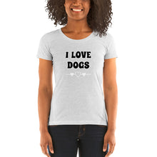 Load image into Gallery viewer, Ladies' I LOVE DOGS short sleeve t-shirt