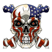 Load image into Gallery viewer, Skull 4th of July tribute!
