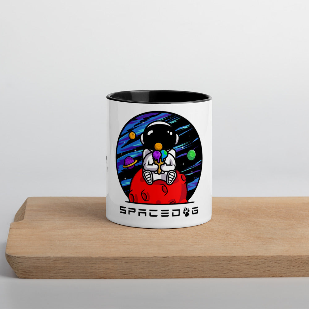 Spacedog V1 Mug with Color Inside