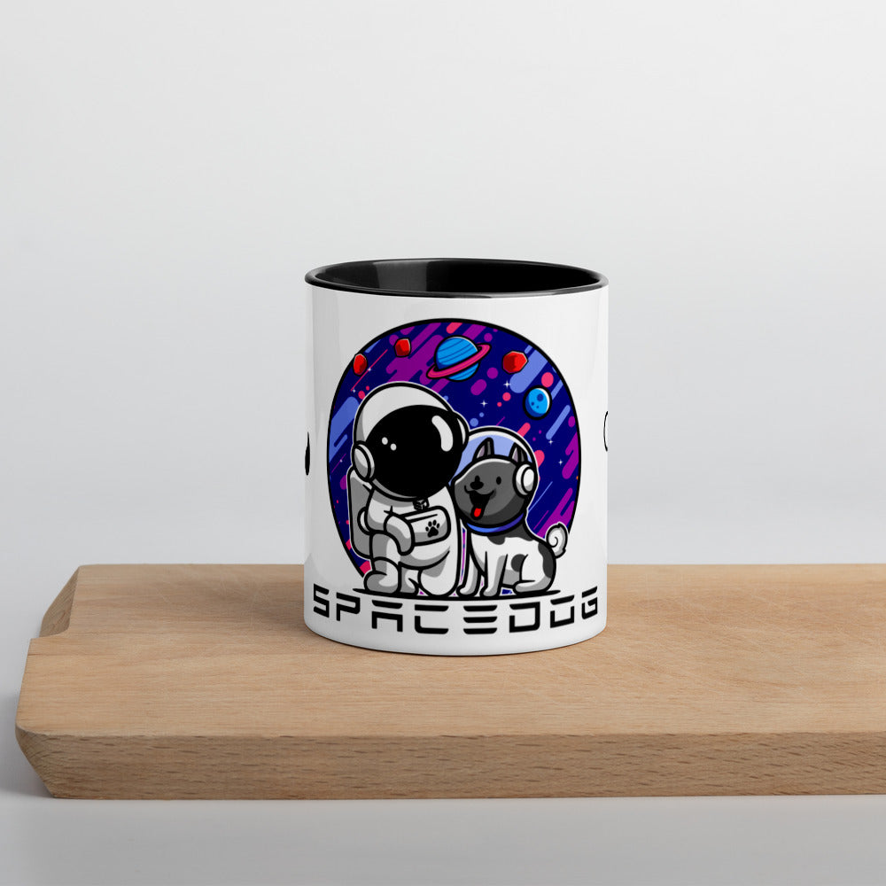 Spacedog V2 Mug with Color Inside